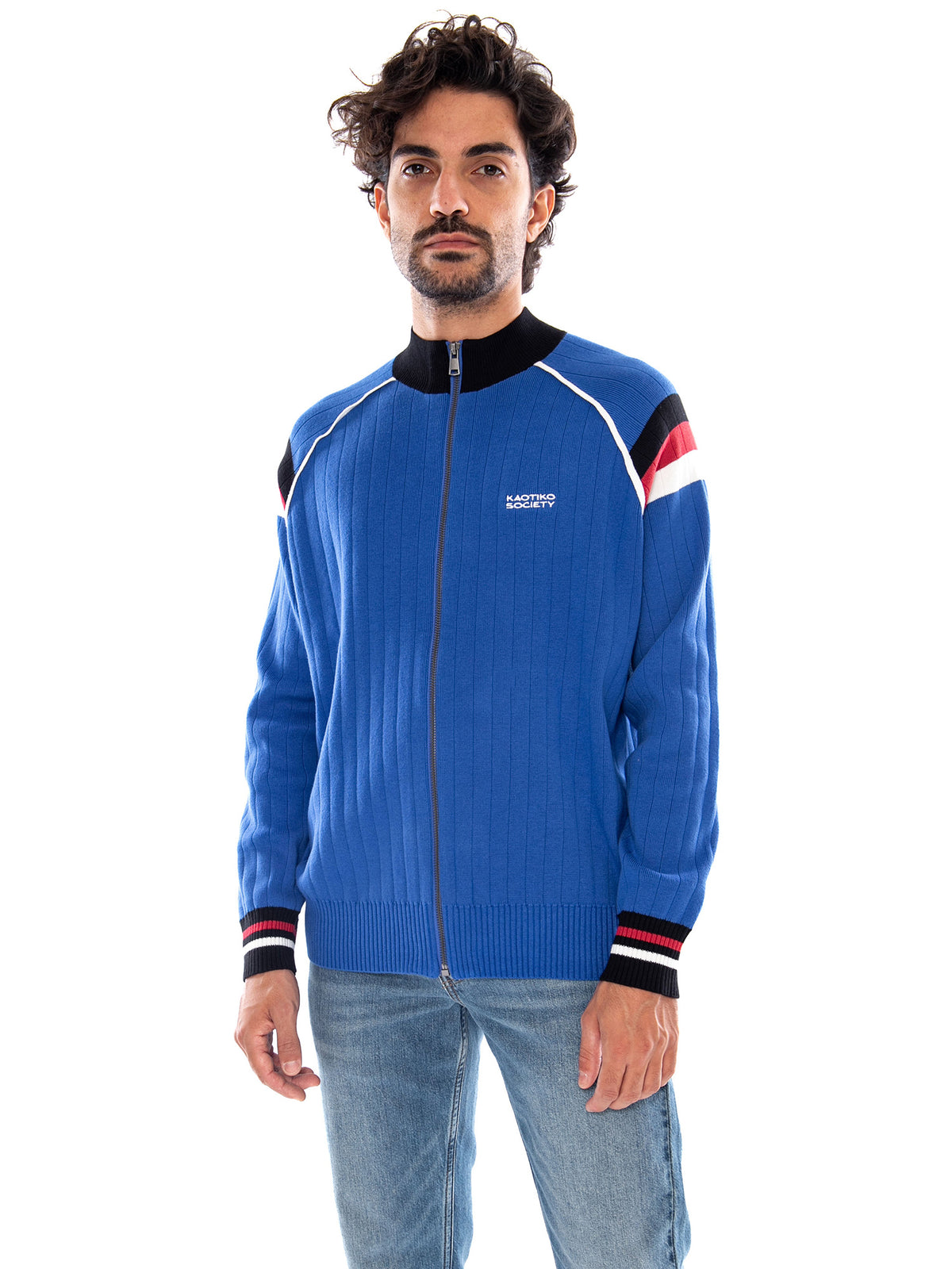 NAVY BREEZE JACKET - Felpa con Zip Uomo Multicolore AT005 1910 KAOTIKO 