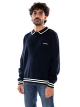Kaotiko Après Ski Fleece Jacket Navy - Sudadera de Hombre Estilo Polo Azul Navy Hombre KAOTIKO