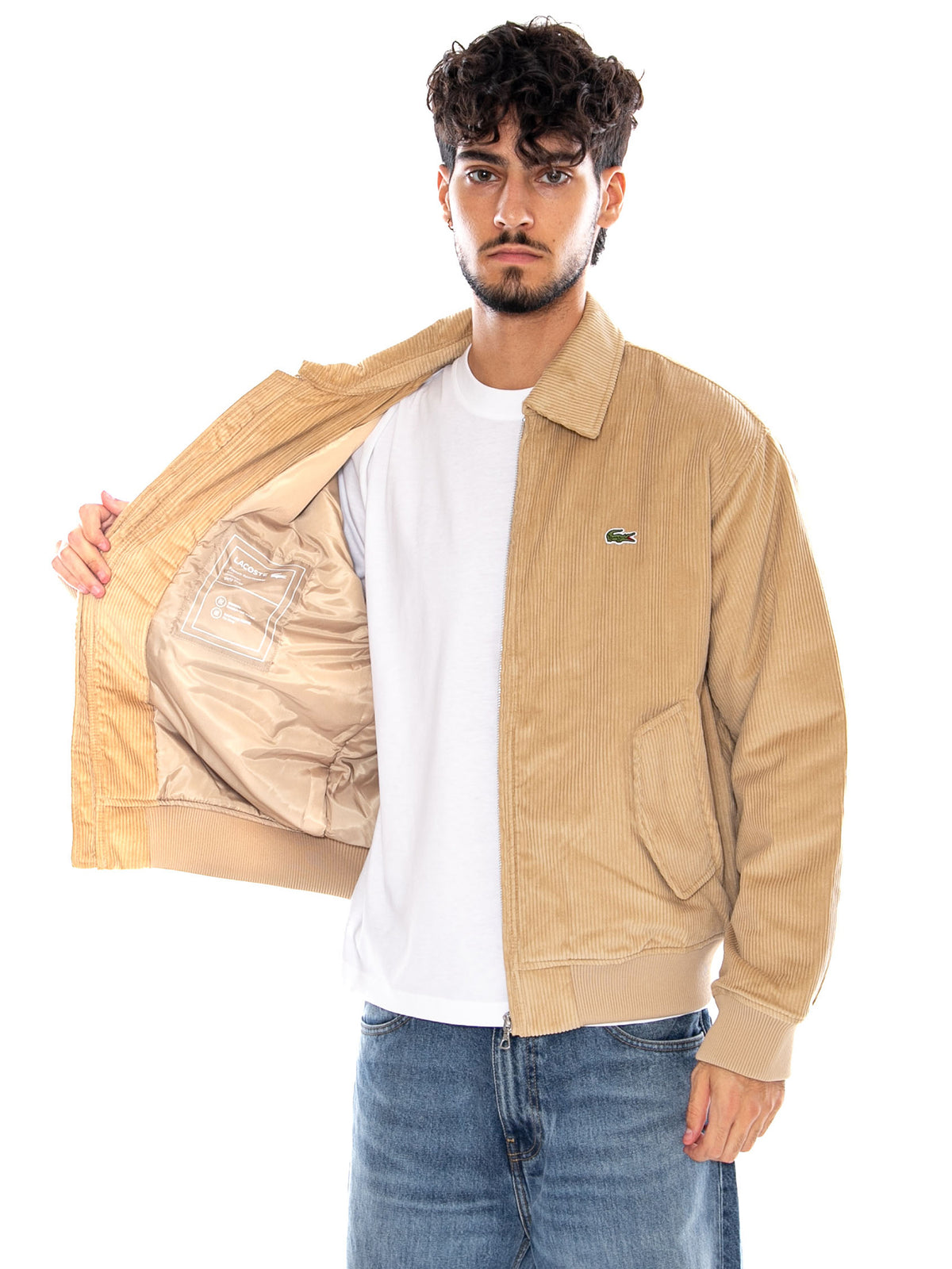 BLUSONE BEIGE - Giacca Uomo Beige BH2994 02S LACOSTE 
