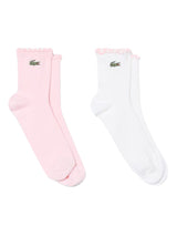 CALCETINES 2PK WHITE - SET DE 2 PARES DE CALCETINES BLANCOS ACCESORIOS LACOSTE