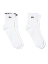 CALCETINES 2PK WHITE - Set de Dos Pares de Calcetines Blancos  ACCESORIOS LACOSTE