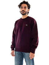 Lacoste Sweatshirt Blue - Sudadera Cuello Redondo Hombre Burdeos Hombre LACOSTE