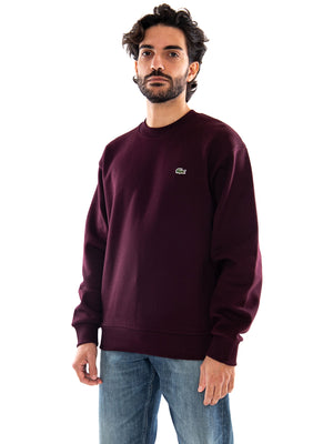 Lacoste Sweatshirt Blue - Felpa Girocollo Uomo Bordeaux SH8868 3KE LACOSTE 
