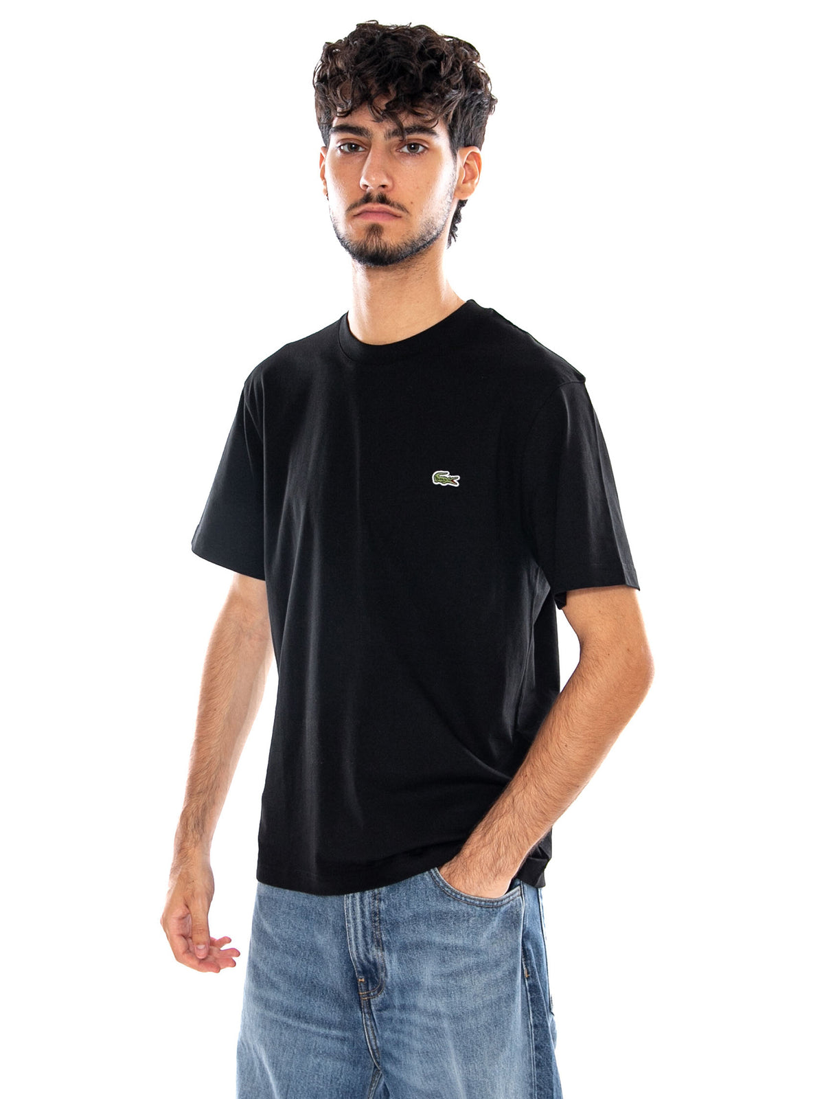 Maglietta Girocollo Lacoste Uomo Nera TH7318 031 LACOSTE 