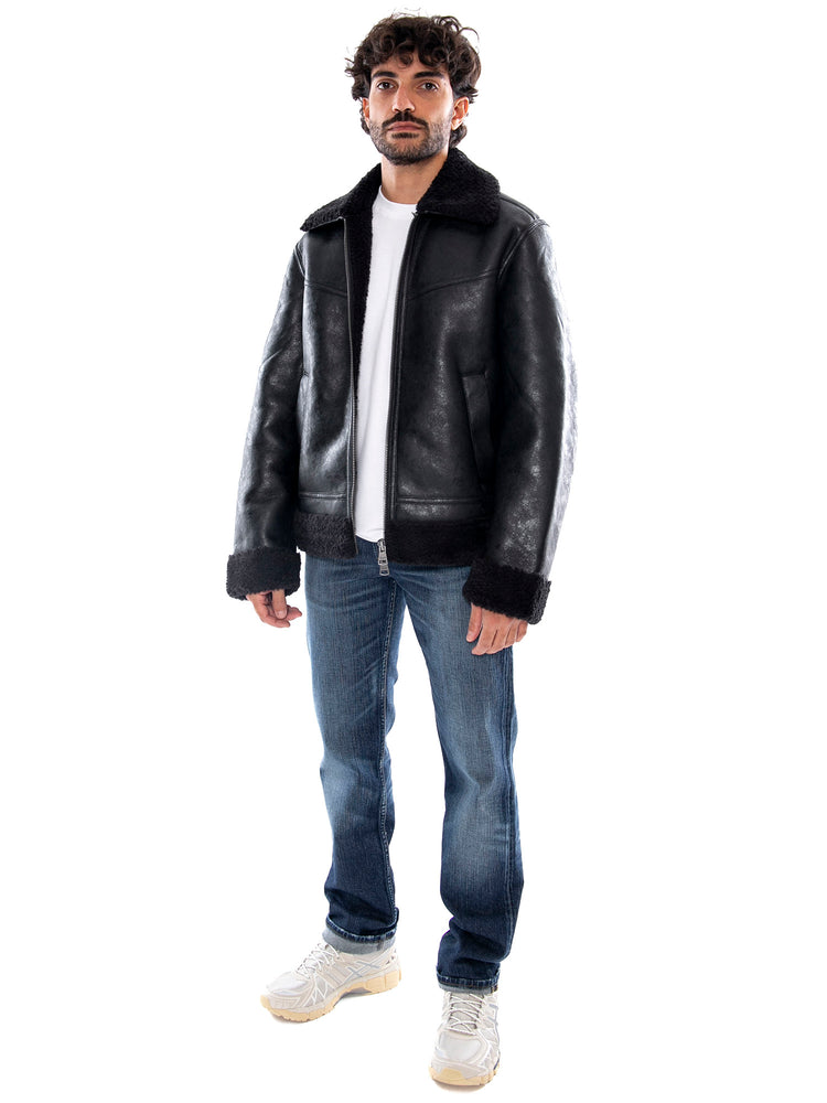 Lee Aviator Jacket Black - Giacca Aviator Uomo Nera 112386613 BLK LEE 