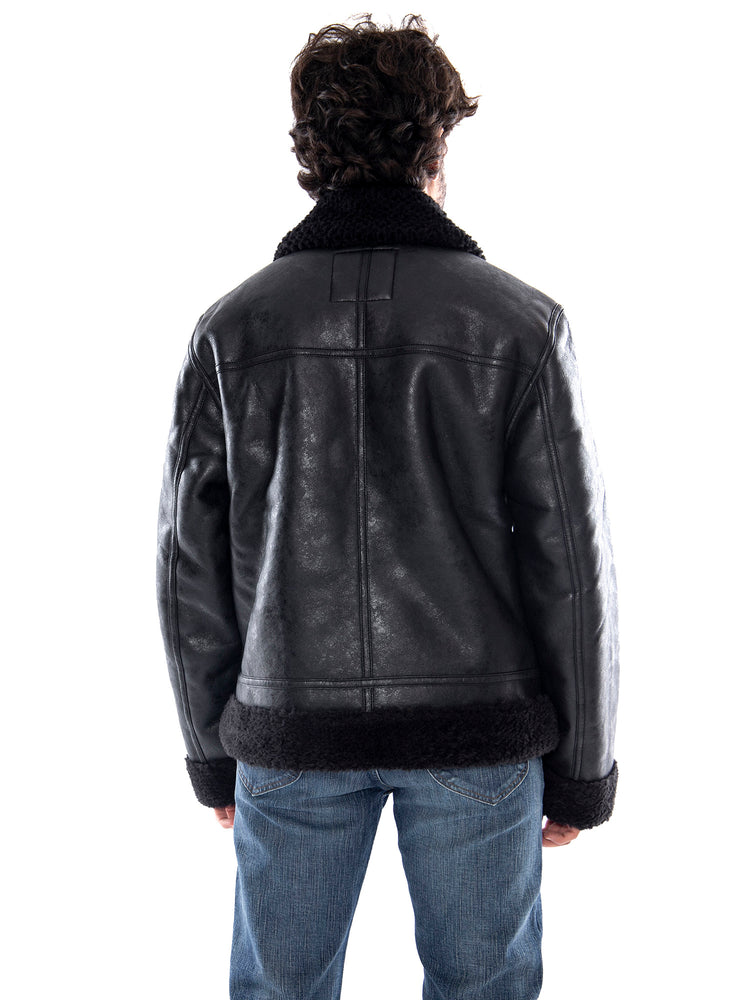 Lee Aviator Jacket Black - Giacca Aviator Uomo Nera 112386613 BLK LEE 
