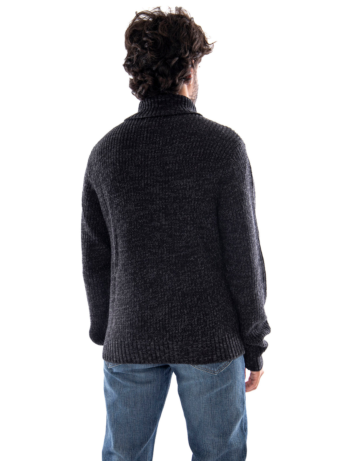 Lee Mock Neck Zip Black Gel Leather - Giacca Uomo Nera Effetto Pelle 112386618 BLK LEE 