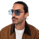 YC 39044 BLACK / BLUE - Gafas de Sol Negras ACCESORIOS LET'S SEE