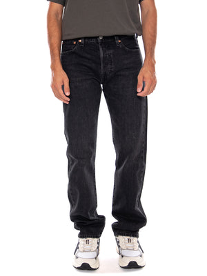 LEVI'S® 501® ORIGINAL FOUND IN CAVE SELV BLACK - Pantaloni Denim Jeans Uomo Neri 00501 3789 LEVIS 