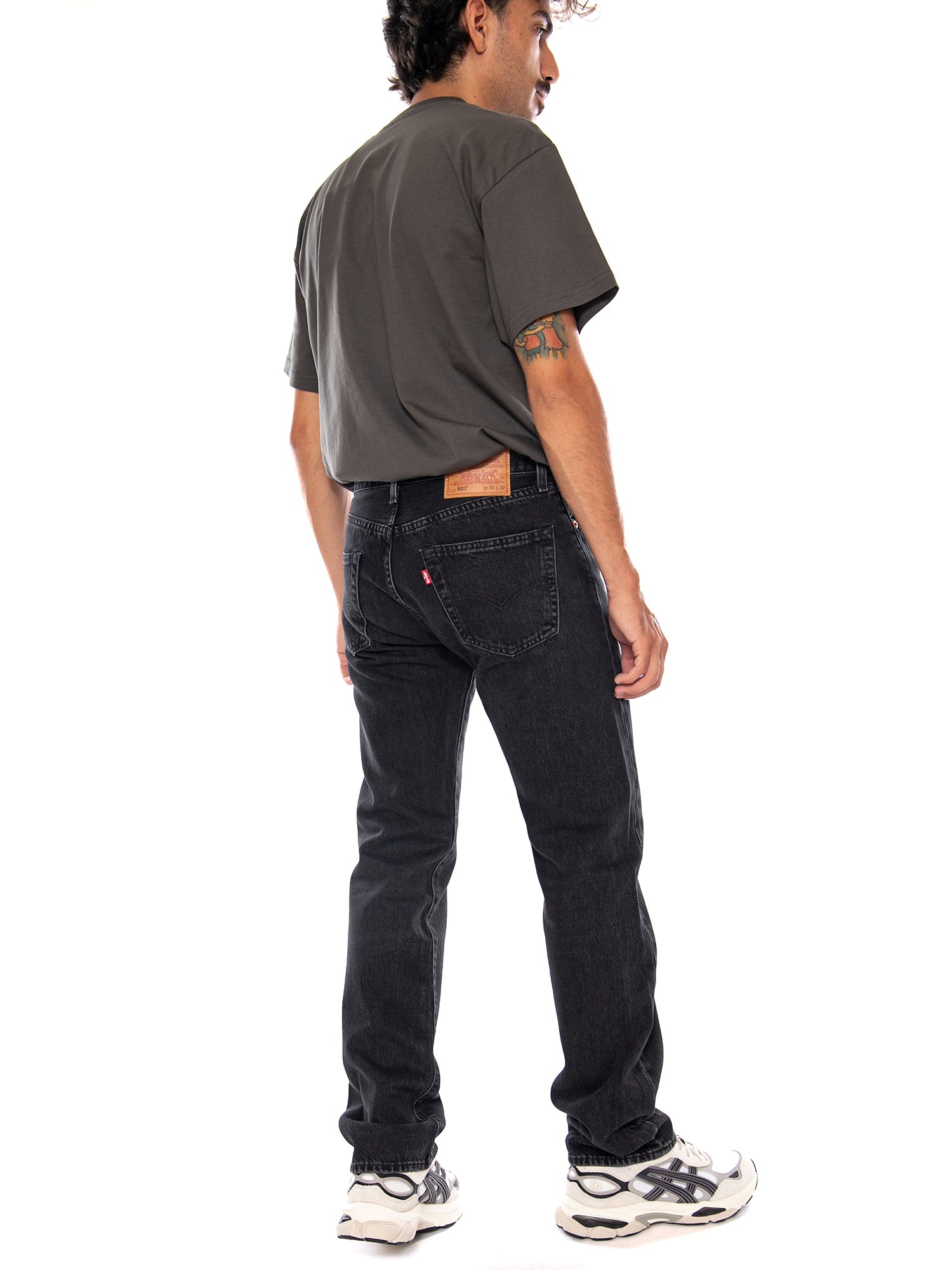 LEVI'S® 501® ORIGINAL FOUND IN CAVE SELV BLACK - Pantaloni Denim Jeans Uomo Neri 00501 3789 LEVIS 