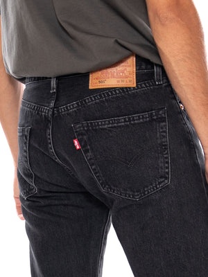 LEVI'S® 501® ORIGINAL FOUND IN CAVE SELV BLACK - Pantaloni Denim Jeans Uomo Neri 00501 3789 LEVIS 