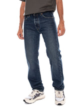 LEVI'S 501® ORIGINAL FOUND IN CAVE SELV DARK INDIGO - Pantaloni Denim Jeans Uomo Blu  Uomo LEVIS