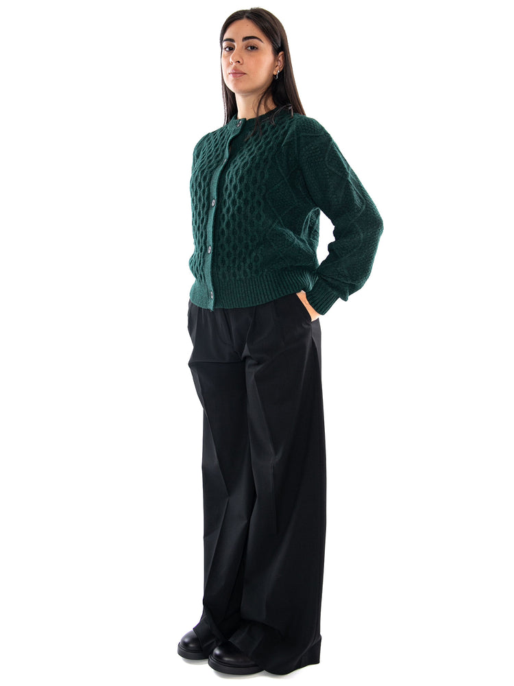 Levi's Charlotte Crewneck Cardigan Pine Grove H - Cardigan Donna Verde<BR/><BR/> 007VG 0011 LEVIS 