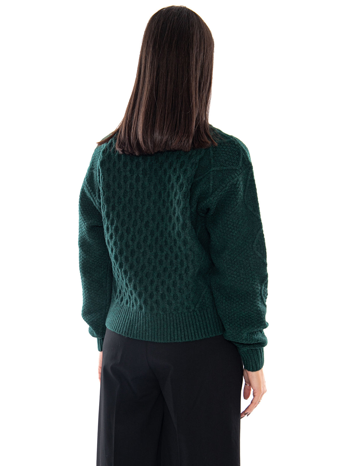 Levi's Charlotte Crewneck Cardigan Pine Grove H - Cardigan Donna Verde<BR/><BR/> 007VG 0011 LEVIS 