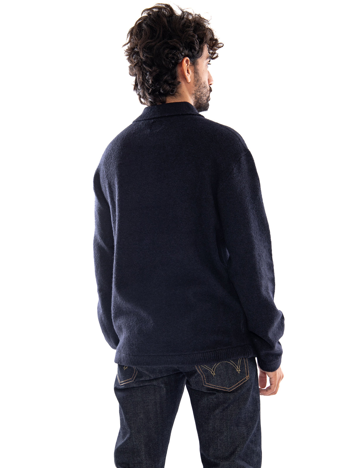 Levi's Boulder Quarter Zip Navy HTR Novelty STI - Maglia Uomo Blu Navy 007W2 0000 LEVIS 