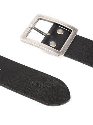 LEVI'S® MASON CENTERBAR BELT CAVIAR BLACK - Cintura Nera 007YW 0000 LEVIS 