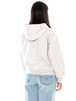 Levi's Everyday Full Zip Hoodie Sweatshirt Frost Grey Heather - Felpa Donna Grigia 0082L 0005 LEVIS 