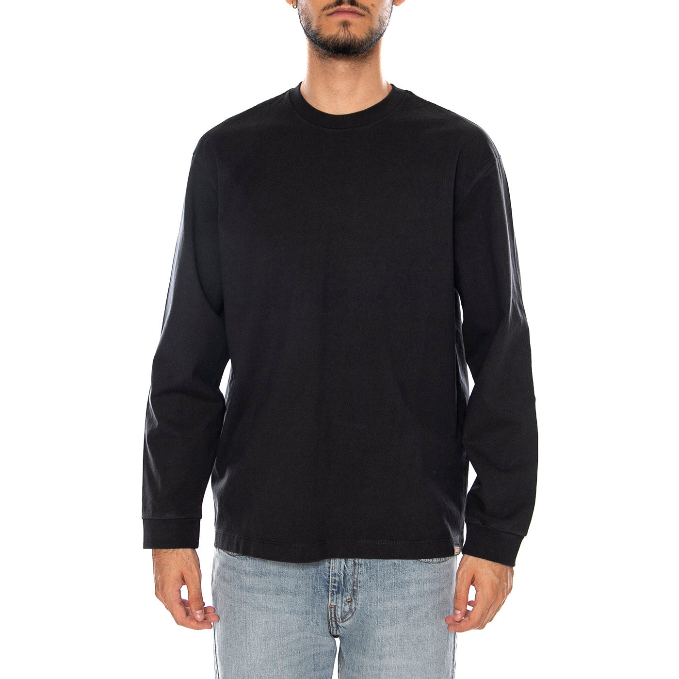LS WORKWEAR TEE JET BLACK - Maglietta Girocollo Maniche Lunghe Uomo Nera 0089C 0001 LEVIS 