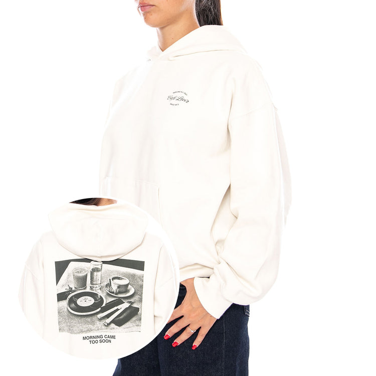 GR VINTAGE BOXY HOODIE FOG CITY S WHITE - Felpa con Cappuccio Donna Bianca 008A3 0001 LEVIS 