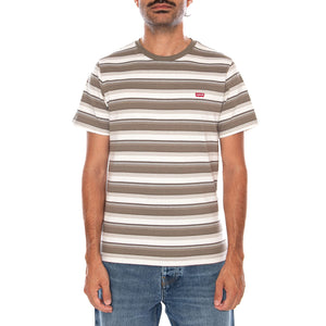 SS ORIGINAL HM TEE JEN STRIPE MAITAKE BR - Maglietta Girocollo Uomo Multicolore 56605 0306 LEVIS 