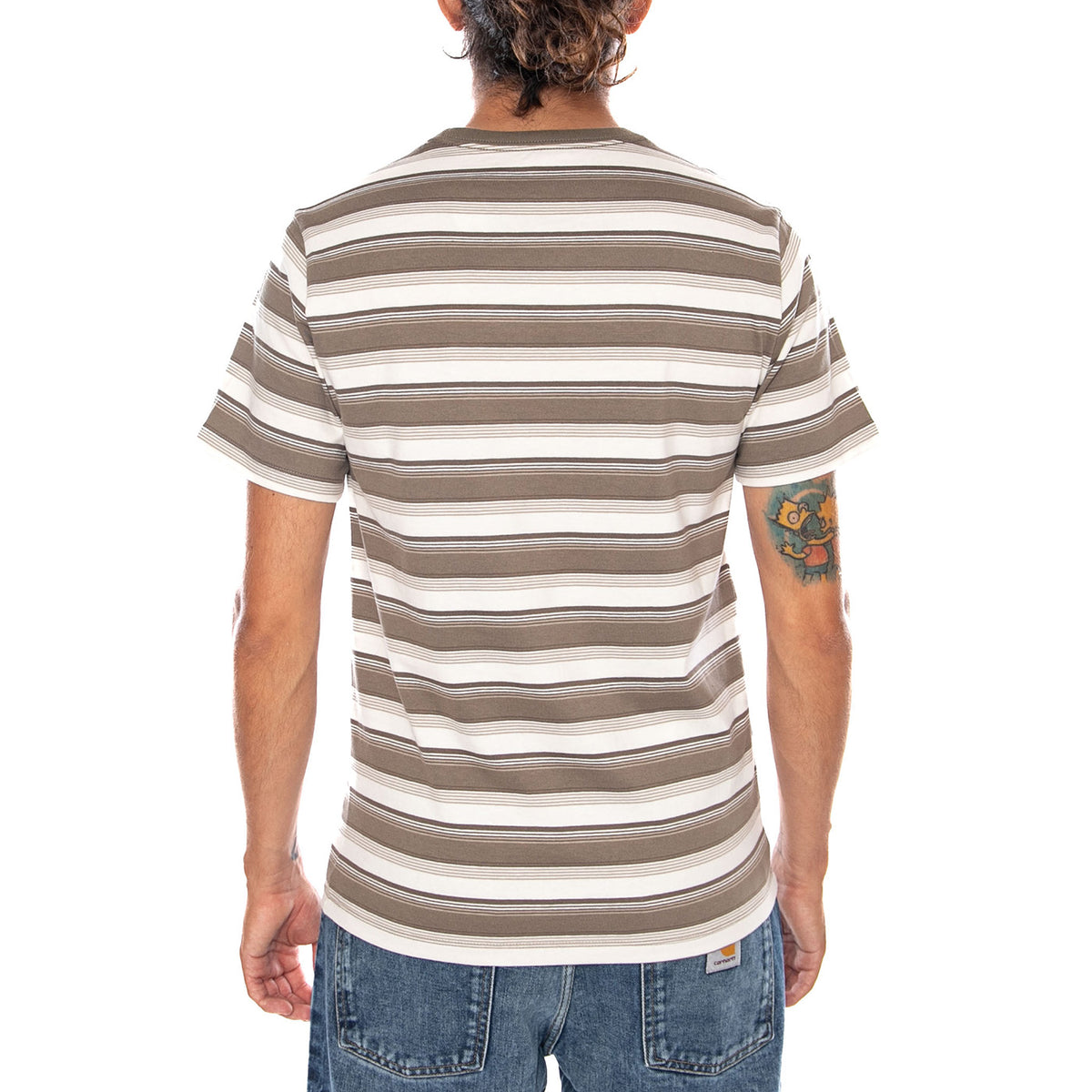 SS ORIGINAL HM TEE JEN STRIPE MAITAKE BR - Maglietta Girocollo Uomo Multicolore 56605 0306 LEVIS 