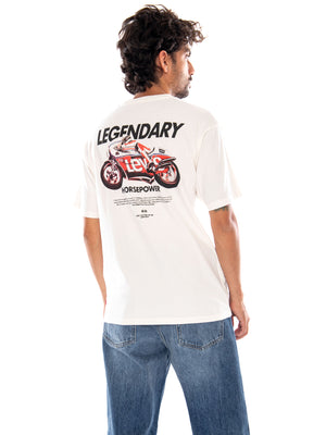 VINTAGE FIT GRAPHIC TEE LEGENDARY HORSE TAN - Maglietta Girocollo Uomo Beige Chiaro 87373 0457 LEVIS 