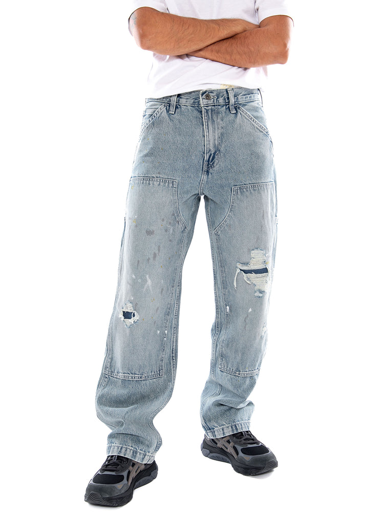 568 LOOSE STRT DBL KNEE DIVING DUCKS DX not the same - Pantaloni Denim Jeans Uomo Blu A7367 0020 LEVIS 