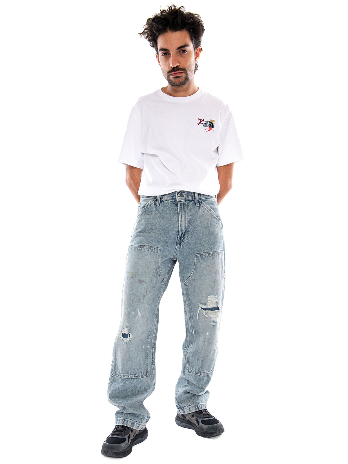568 LOOSE STRT DBL KNEE DIVING DUCKS DX not the same - Pantaloni Denim Jeans Uomo Blu A7367 0020 LEVIS 