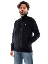 Lyle & Scott Brushback Full Zip Jet Black - Sudadera Hombre con Cremallera Completa Negra Hombre LYLE & SCOTT