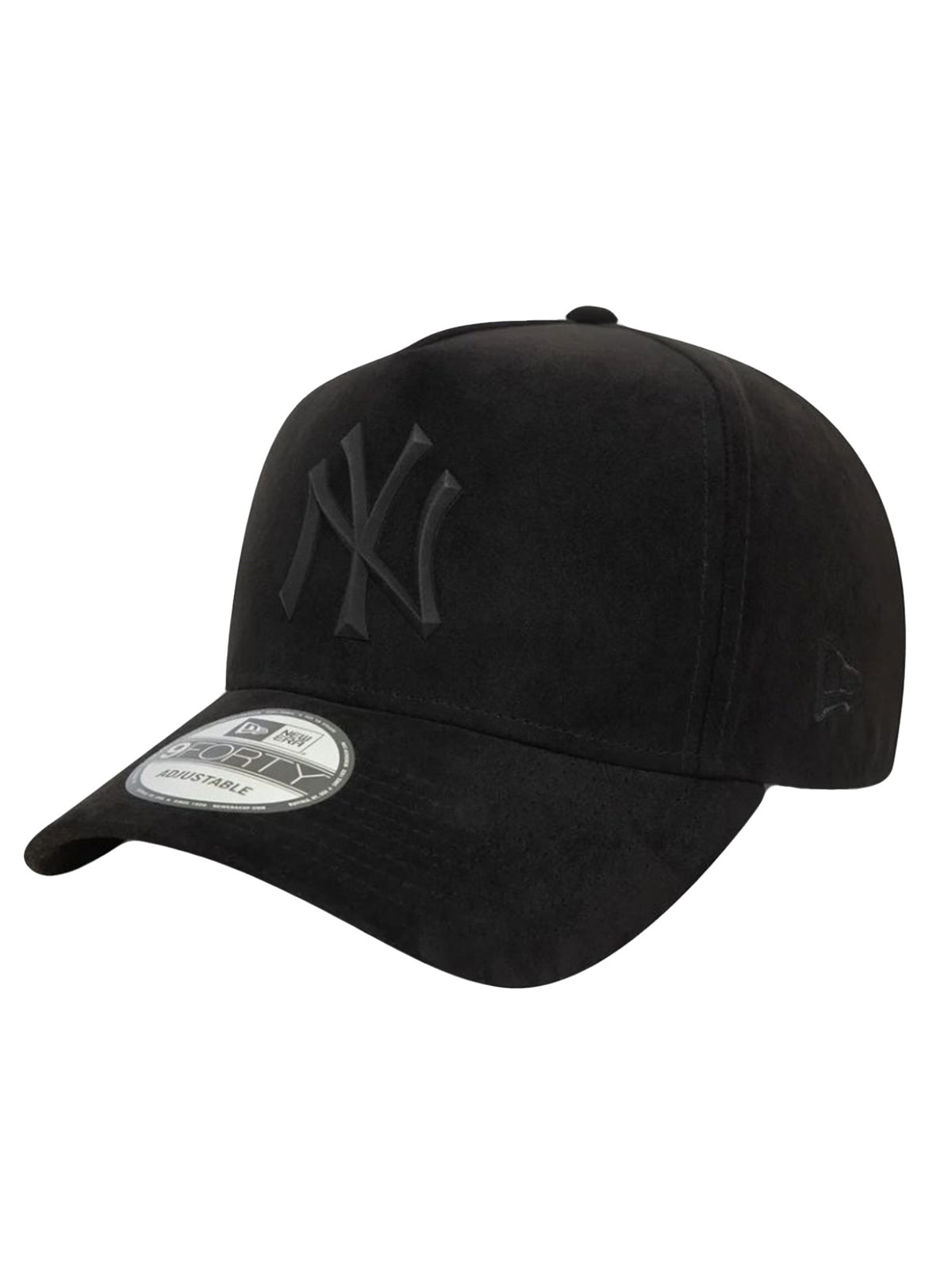 FAUX SUEDE E-FRAME NEW YORK YANKEES BLACK / BLACK - Cappellino con Visiera Nero 60580814 BLK/BLK NEW ERA 