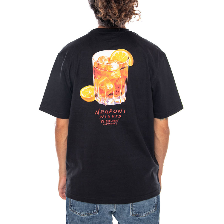 ONSSPRITZ ITALY RLX SS TEE BLACK SPRITZ CLUB - Maglietta Girocollo Uomo Nera 22034398 4784932 ONLY & SONS 