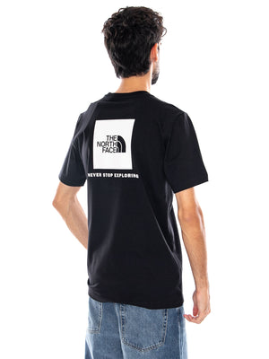 M EVO BOX NSE REG SS TNF BLACK / TNF WHITE - Maglietta Girocollo Uomo Nera NF0A8B6K KY41 THE NORTH FACE 