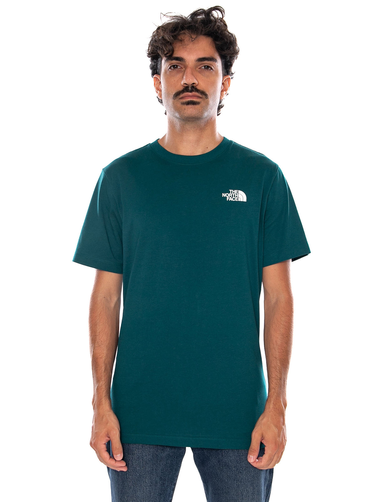 THE NORTH FACE M EVO BOX NSE REG SS T PACIFIC TEAL - Maglietta Girocollo Uomo Verde NF0A8B6K N4J1 THE NORTH FACE 