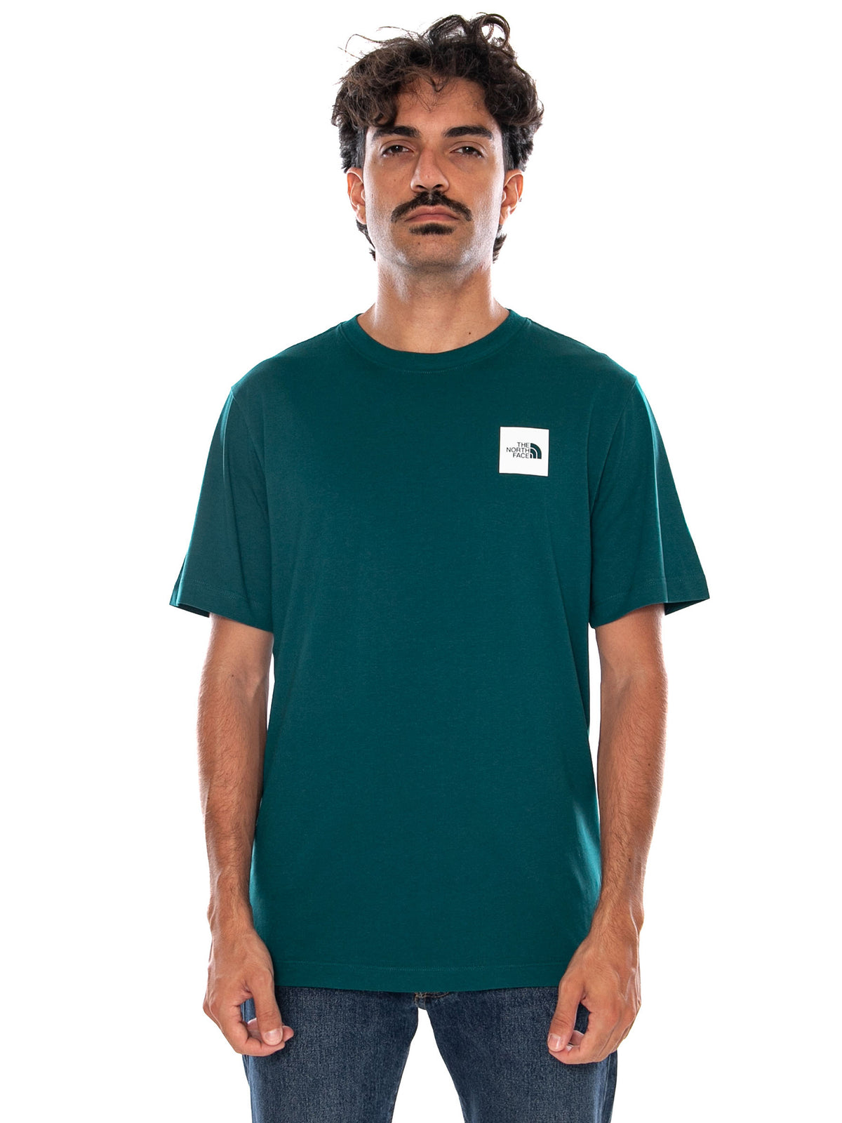 THE NORTH FACE M EVO BOX HD RG SS T PACIFIC TEAL / SMALL - Maglietta Girocollo Uomo Verde NF0A8G9C N4J1 THE NORTH FACE 