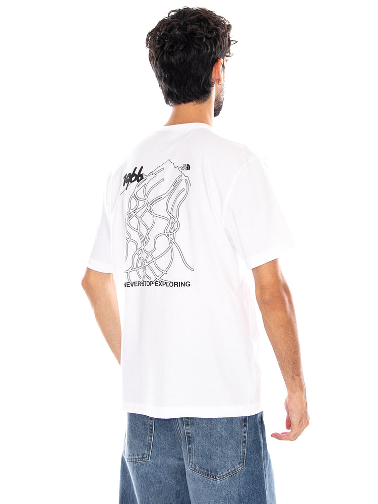 U NSE SLOPES RLX SS TEE TNF WHITE - Maglietta Girocollo Uomo Bianca NF0A8JA8 FN41 THE NORTH FACE 