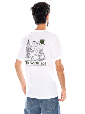 M MONTE REG SS TEE TNF WHITE - Maglietta Girocollo Uomo Bianca NF0A8JAV FN41 THE NORTH FACE 