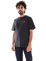 Timberland Leather Badge HW SS Tee Vintage Black - Camiseta Hombre Negra Hombre TIMBERLAND