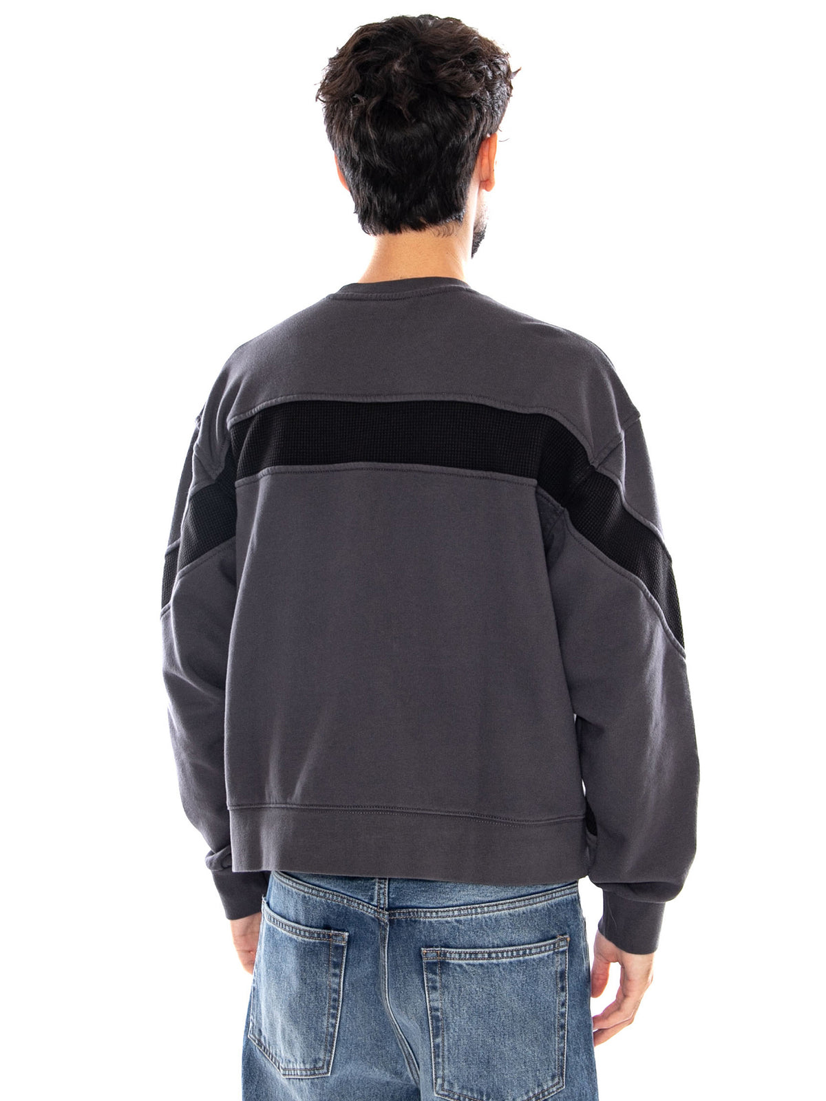 RETRO SPORT CREW CHARCOAL GREY - Felpa Girocollo Uomo Grigia VN000VK5 H911 VANS 