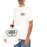 KNU PATCH SS TEE WHITE - Camiseta Cuello Redondo Hombre Blanca Hombre VANS