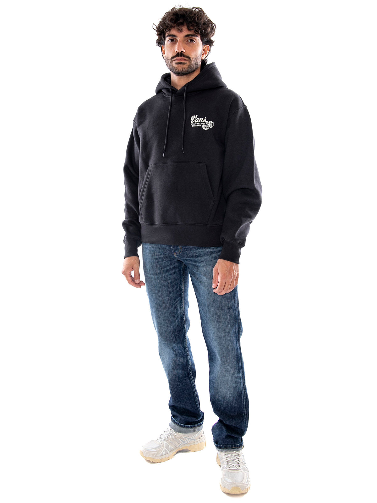 Vans High Roller Pullover Black - Felpa Uomo Nera VN000WVV BLK1 VANS 