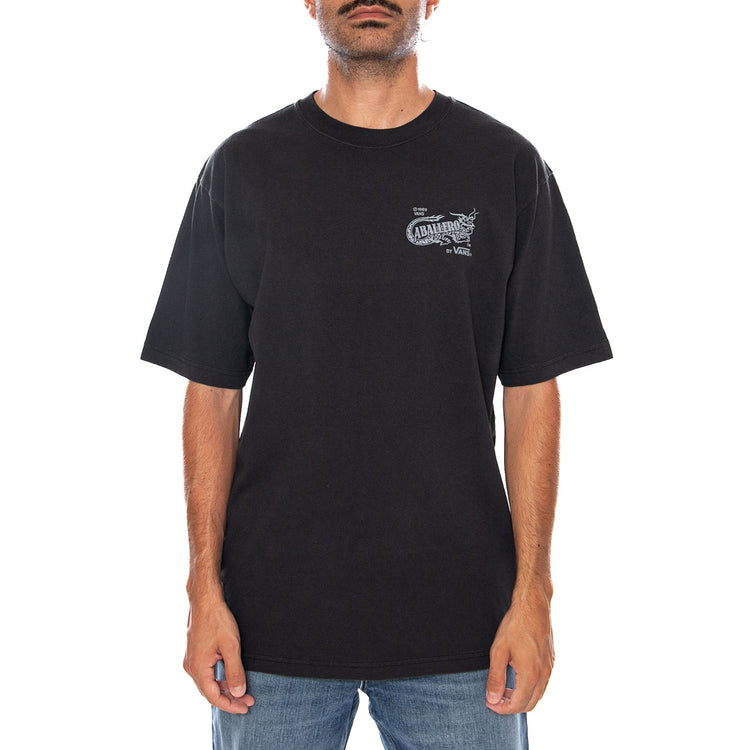 CABALLERO SS TEE - Maglietta Girocollo Uomo Nera VN000XHB BLK1 VANS 