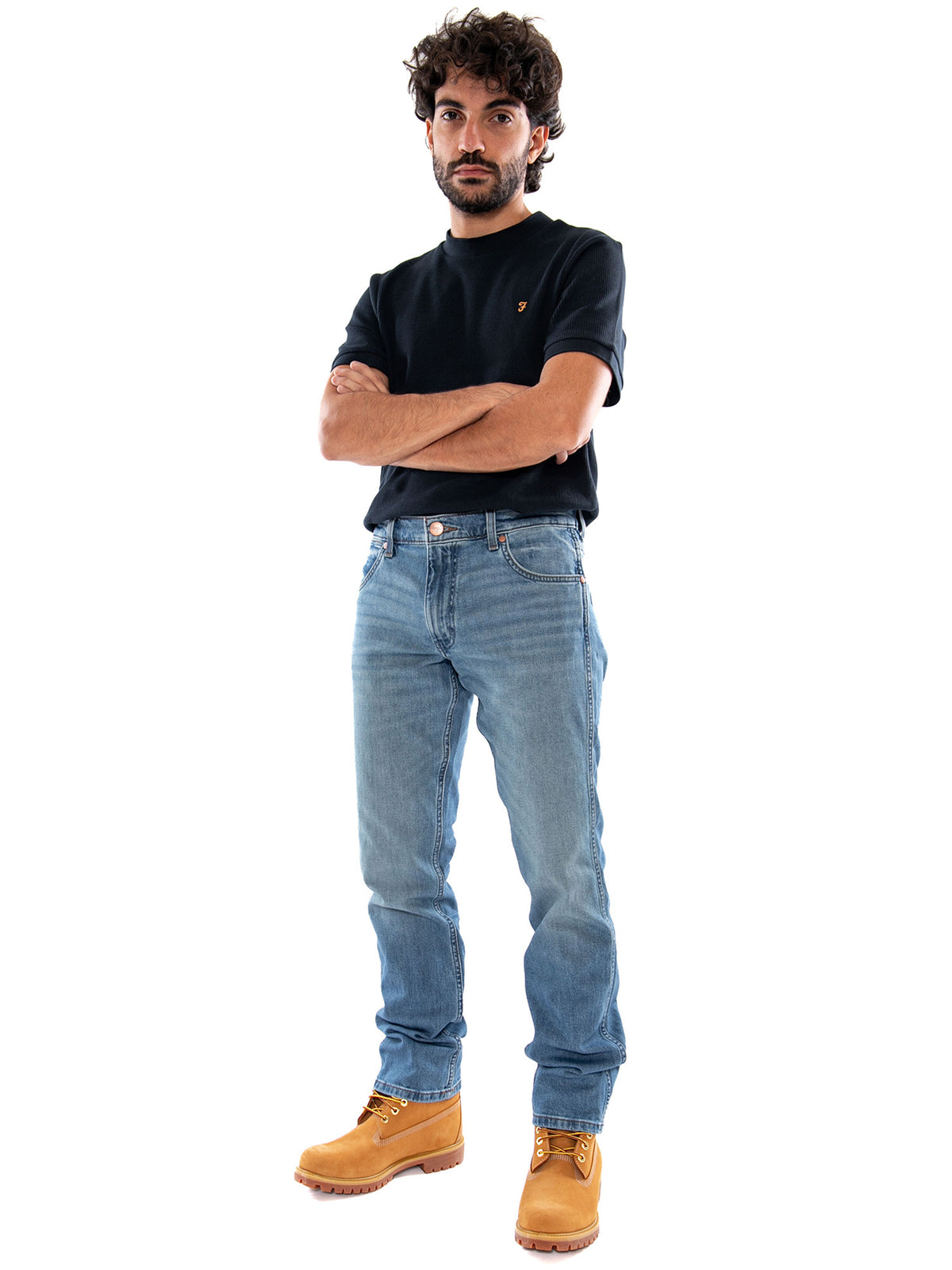 Wrangler Greensboro Blue - Jeans Uomo Blu 112377801 BL WRANGLER 