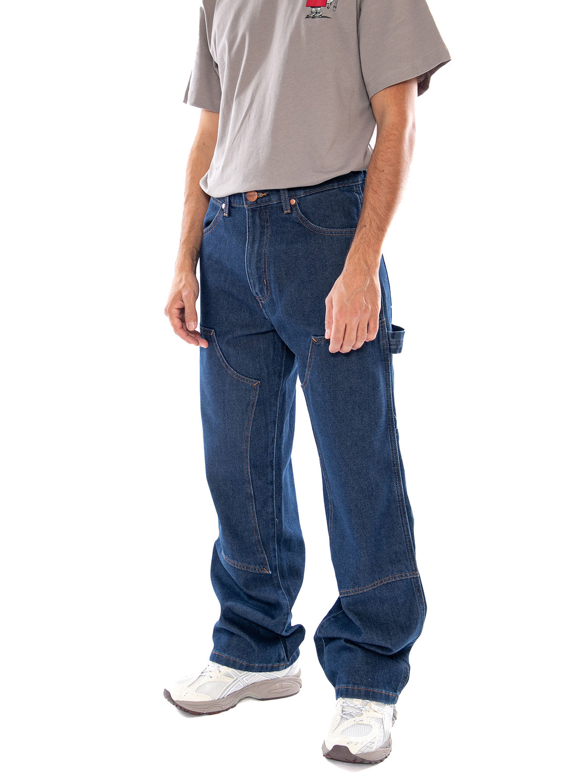 Wrangler Double Knee Carpenter Dark Indigo - Pantaloni Workwear Uomo Blu Scuro 112386906 BL WRANGLER 