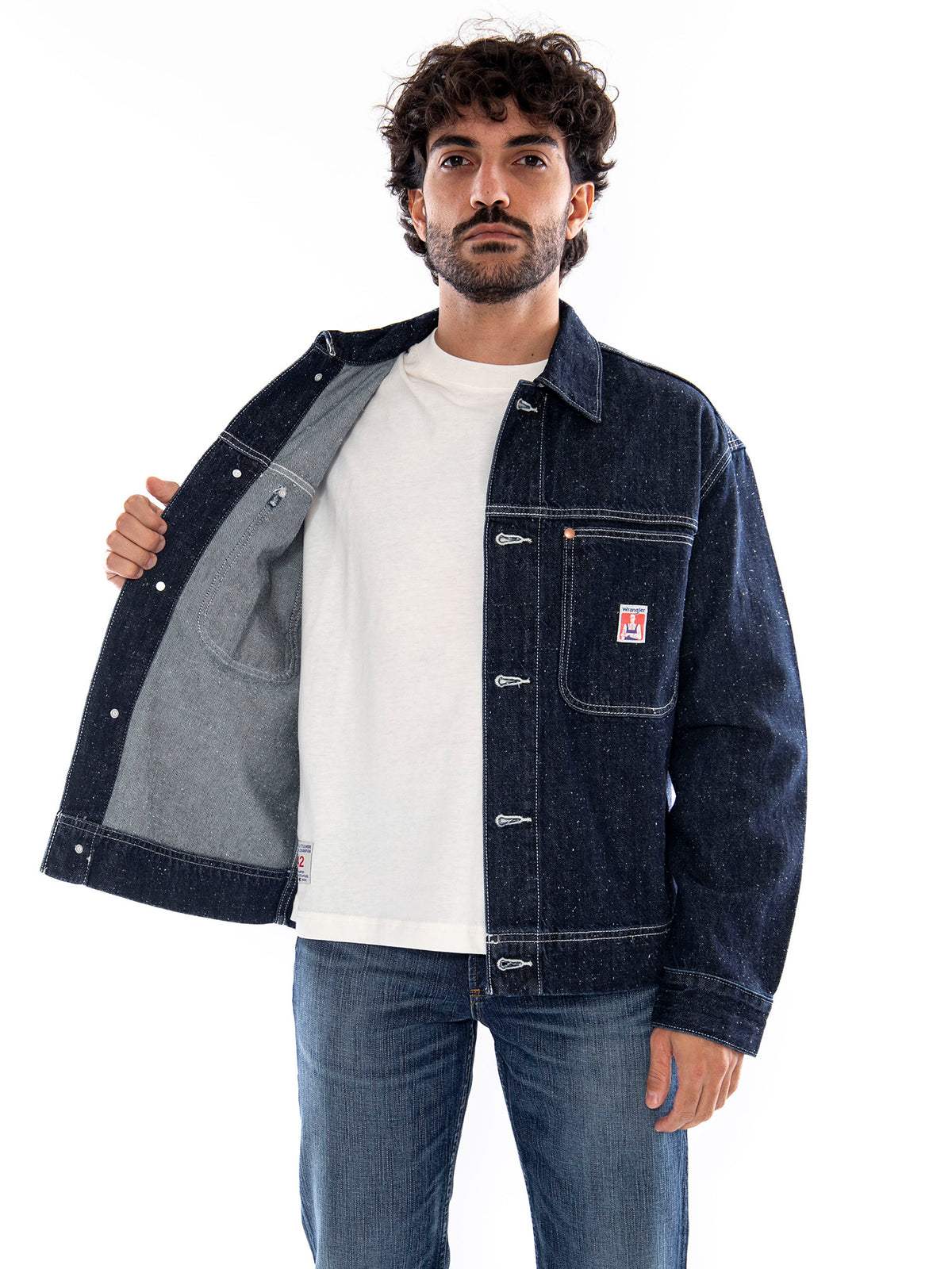 Wrangler LS Overshirt Indigo Nep - Camicia Overshirt Uomo Blu Indigo 112386944 BL WRANGLER 