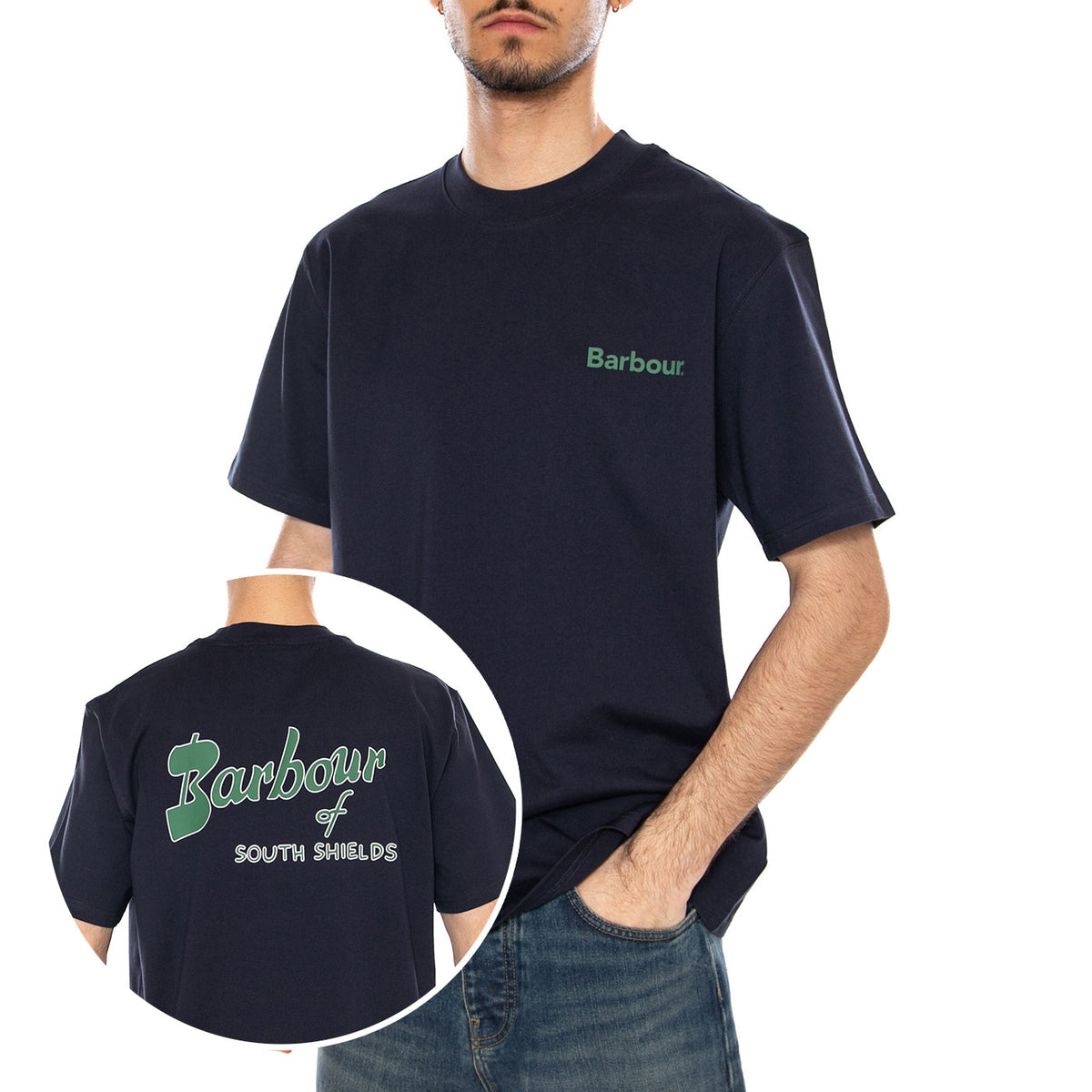 OS FIT ARCHIVE LOGO T-SHIRT NAVY - Maglietta Girocollo Uomo Blu MTS1569 NY91 BARBOUR 