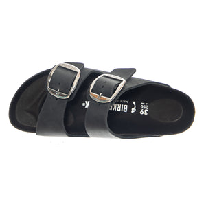 Arizona Big Buckle Oiled Leather Narrow Fit - Sandali Donna Neri 1011075 BLK BIRKENSTOCK 