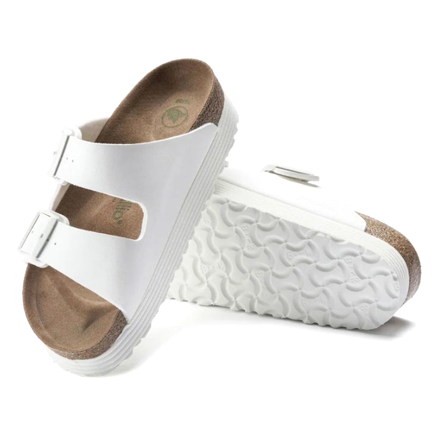 ARIZONA GROOVED WHITE - Sandali Donna Bianchi 1018581 WHT BIRKENSTOCK 