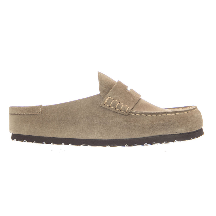 Birkenstock Naples Wrapped Suede Leather Narrow Fit Taupe - Mocassini Uomo Beige 1029710 TPE BIRKENSTOCK 
