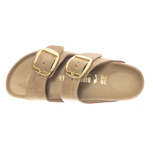Arizona Big Buckle Oiled Leather Narrow Fit Tobacco Brown - Sandali Donna Marroni 1030395 TBN BIRKENSTOCK 