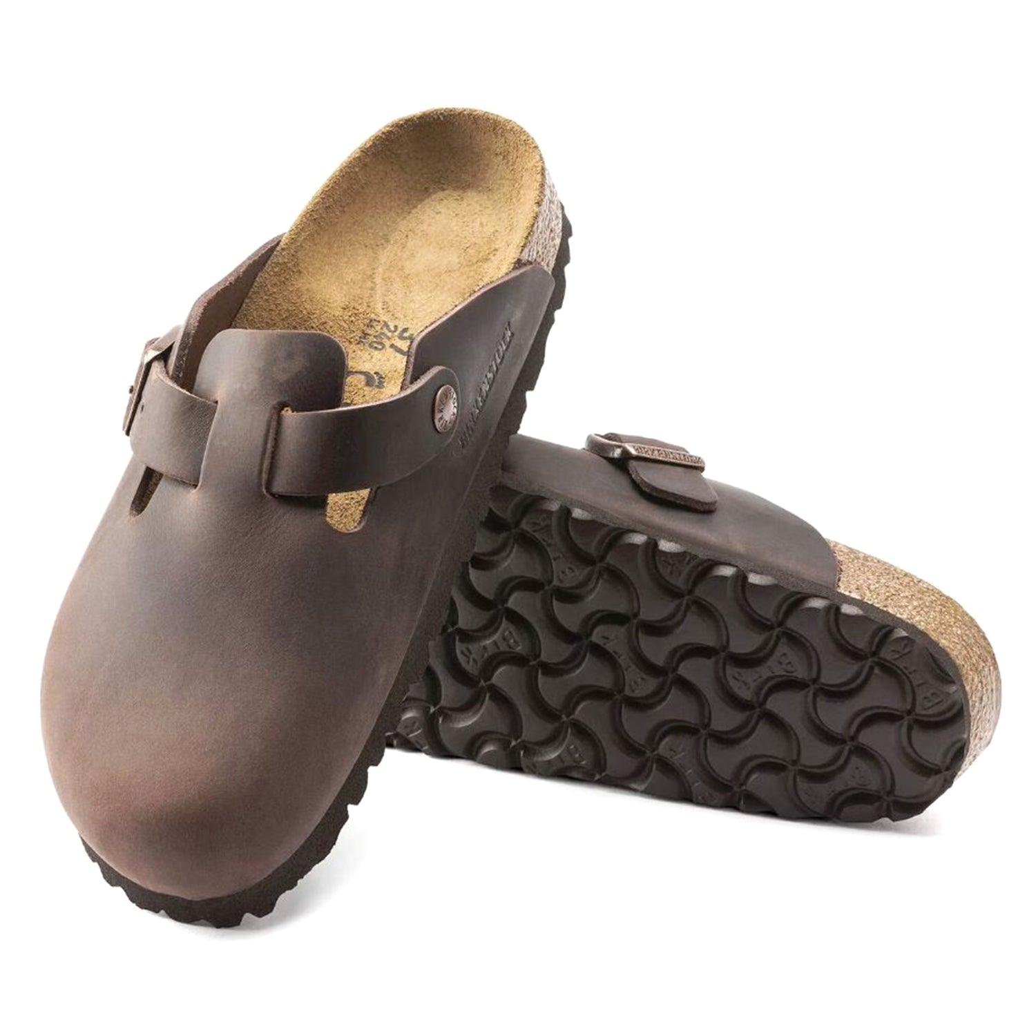 BOSTON OILED LEATHER NARROW FIT HABANA - Sandali Uomo / Donna Marroni 860133 HBN BIRKENSTOCK 